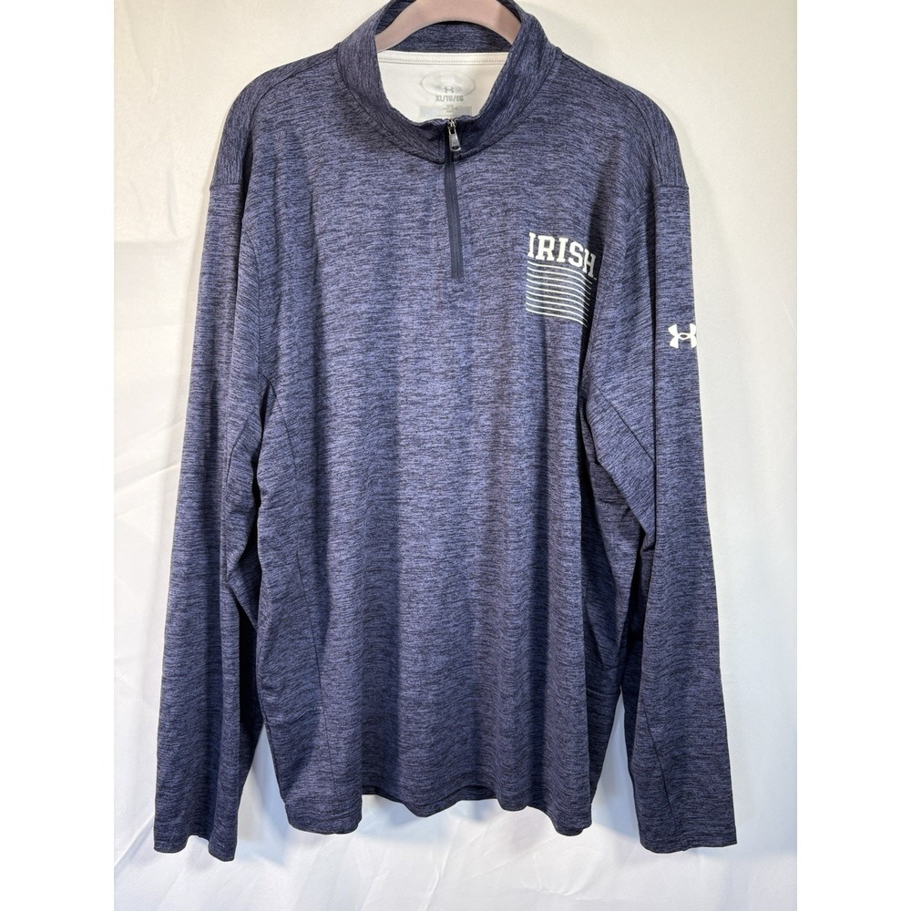 Under armour Warm up shirt Size XL Notre Dame Irish 1/4 zip